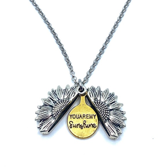 You Are My Sunshine Necklace Sunflower - Picture 8 of 10